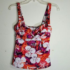 TYR Tropical Print Swim Top size10